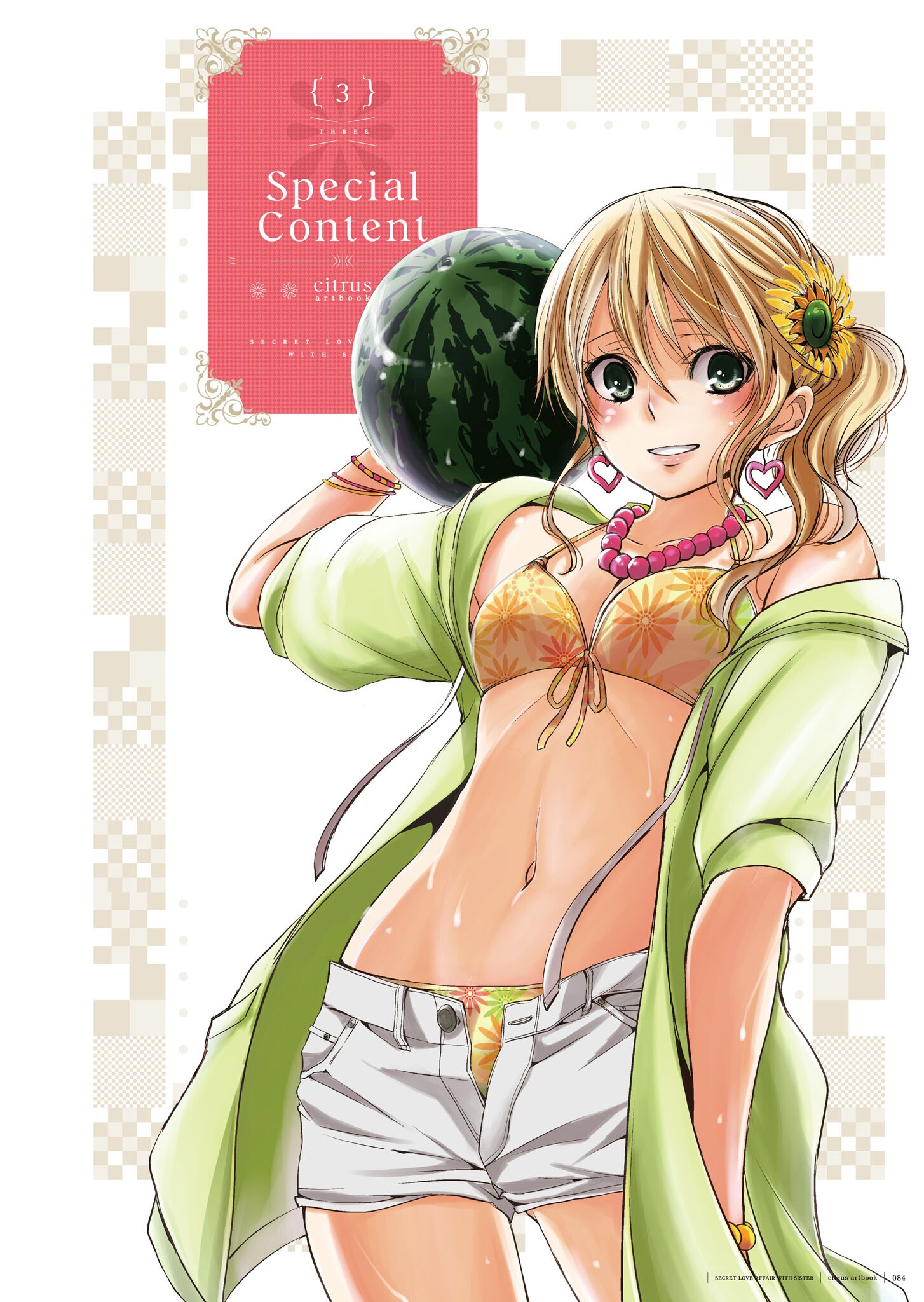 Saburouta Citrus Manga Aihara Yuzu Citrus Bikini Swimsuits